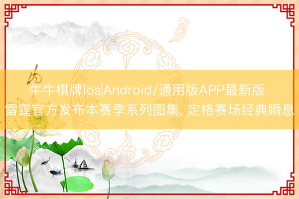 牛牛棋牌ios|Android/通用版APP最新版 雷霆官方发布本赛季系列图集， 定格赛场经典瞬息
